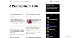 Desktop Screenshot of aphilosopherstake.com
